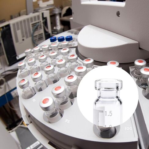 قارورة ALWSCI 2ML لأخذ العينات التلقائية، قارورة شفافة مجعدة للرقبة ND11 وقارورة HPLC بحجم 2 مل 8 مم in Saudi Arabia