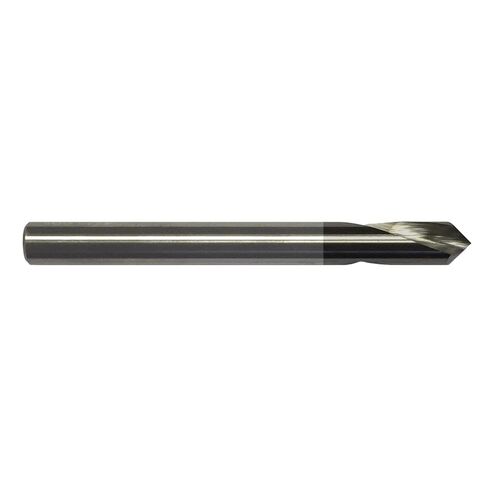 3/8" Solid Spot Drill – 2 Flute 90 Degree TiAlN Coated USA Made in Saudi Arabia