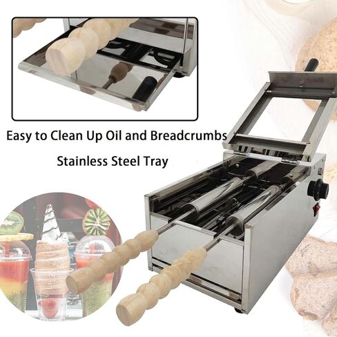 فرن كعكة المدخنة، آلة محمصة كهربائية بقدرة 1500 واط، صانع شواية خبز كهربائي تجاري متعدد الاستخدامات لمطعم المنزل والمطبخ وبار الوجبات الخفيفة in Kuwait