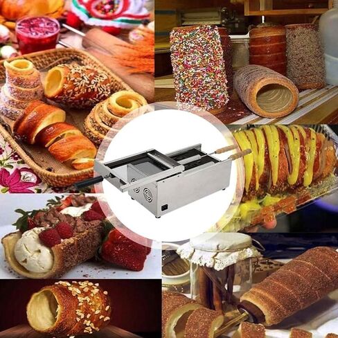 فرن كعكة المدخنة، آلة محمصة كهربائية بقدرة 1500 واط، صانع شواية خبز كهربائي تجاري متعدد الاستخدامات لمطعم المنزل والمطبخ وبار الوجبات الخفيفة in Kuwait