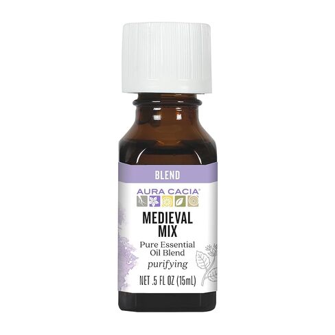 Aura Cacia Essential Solutions Oil Blend, Medieval Mix, 0.5 fluid ounce in Saudi Arabia