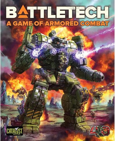 BattleTech Game of Armored Combat 40th Anniversary by Catalyst Game Labs, Strategy Board Game, for 2 Players and Ages 14+ in Kuwait