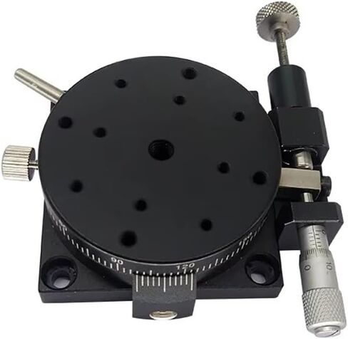 Precision Manual Rotary Stage, 110mm Diameter Fine Adjustment Rotation Platform with 360° Lockable Positioning for Optical Lab & Industrial Inspection SEMR110-AR in Saudi Arabia