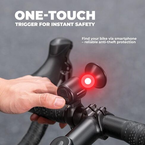 ROCKBROS Electric Bike Horn, Findmy Anti Loss Device, 120dB Bike Horn Alarm,IPX5 Waterproof Bicycle Horns for Mountain/Road/Folding/Electric Bikes in Saudi Arabia