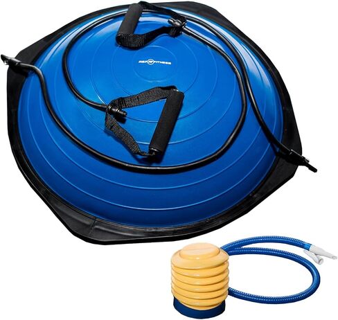 Rep Fitness Balance Trainer Ball with Resistance Bands and Foot Pump – for Strength, Balance, Home Gym Exercises in Kuwait