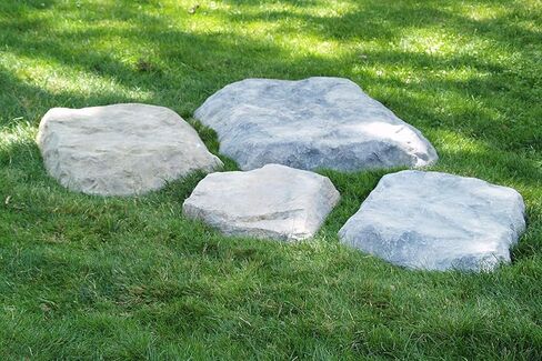 Airmax CrystalClear TrueRock Outdoor Faux Flat Rock Cover, Artificial Landscape Enclosure, Fake Decorative Landscaping Fiberglass Protection Lid, Realistic Natural Texture, Sand Stone, Large Size in Kuwait