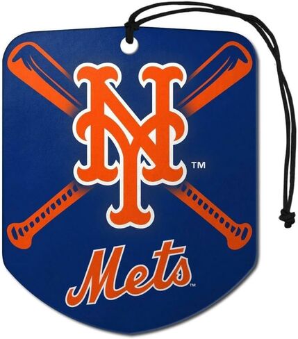 MLB New York Mets Air Fresheners2 Pack Shield Design Air Fresheners, Team Colors, One Size in Kuwait