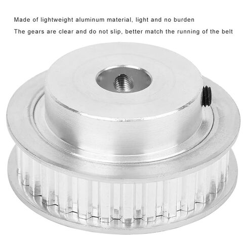 عجلة Acouto المتزامنة 30 سن XL من النوع XL بكرة ألومنيوم خفيفة الوزن لنقل الطاقة الميكانيكية - سهلة التركيب، عالية (عجلة تزامن 30 سنًا 5 مم فتحة XL) in Kuwait