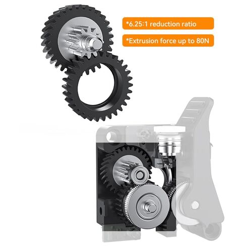for Creality K2 Extruder Upgrade K2 Plus Extruder Front Cover Kit for Creality K2 Pro Parts Built-in Filament Break Sensor High-Hardness Dual Gears for Smooth Feeding, Force Up to 80N in Kuwait
