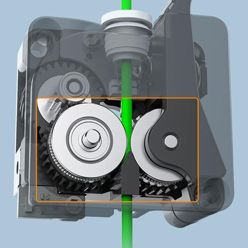 for Creality K2 Extruder Upgrade K2 Plus Extruder Front Cover Kit for Creality K2 Pro Parts Built-in Filament Break Sensor High-Hardness Dual Gears for Smooth Feeding, Force Up to 80N in Kuwait