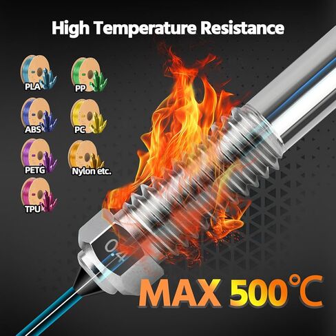 0.4 مم 0.6 مم Plus4 فوهة ثنائية المعدن لـ QIDI، فوهة Hotend الطارد المتداخلة سريعة التبديل لـ QIDI Plus 4 in Kuwait