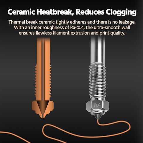 0.4 مم 0.6 مم Plus4 فوهة ثنائية المعدن لـ QIDI، فوهة Hotend الطارد المتداخلة سريعة التبديل لـ QIDI Plus 4 in Kuwait