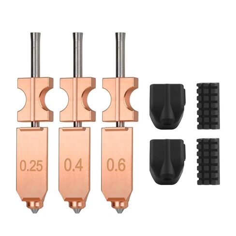3 قطعة فوهات Ad5x ترقية Hotend 0.25 مللي متر + 0.4 مللي متر + 0.6 مللي متر طقم Hotend AD5X فوهة قابلة للفصل السريع الطارد فوهة الإفراج السريع أنبوب سخان كتلة الحلق in Saudi Arabia