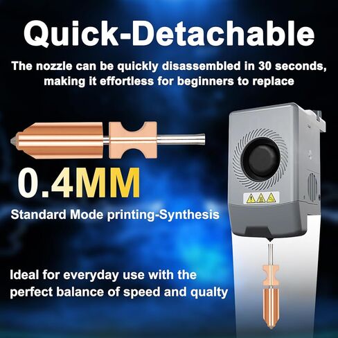 3 قطعة فوهات Ad5x ترقية Hotend 0.25 مللي متر + 0.4 مللي متر + 0.6 مللي متر طقم Hotend AD5X فوهة قابلة للفصل السريع الطارد فوهة الإفراج السريع أنبوب سخان كتلة الحلق in Saudi Arabia