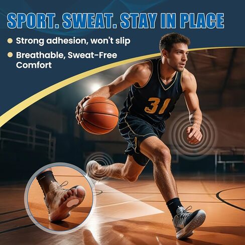 Moleskin Tape - 1in x 16ft Blister Prevention Tape for Feet - Thin Moleskin Pads for Blisters - Waterproof Hypoallergenic Athletic Tape for Running, Hiking, Walking - 2Rolls in Kuwait