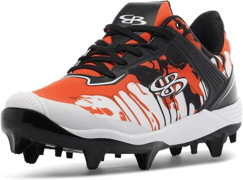 حذاء Boombah Viper النسائي المصبوب - مقدمة جرافيتي بالتنقيط - خيارات ألوان متعددة - مقاسات متعددة in Kuwait