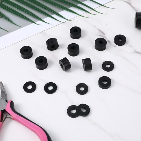 40PCS 4 Sizes Round Spacer Assortment Kit, Bushing, Spacers for Screws, Anti Vibration Spacer Bushings for Electrical Repair and Home Car Accessories in Saudi Arabia