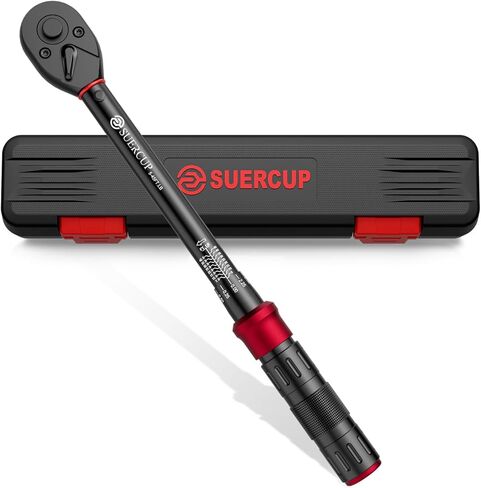 3/8-Inch Drive Click Torque Wrench - 5-45 Ft-Lb/6.8-61Nm, Dual-Direction Adjustable 72 Tooth Click Torque Wrench for Bike, Motorcycle and Car Repair in Kuwait