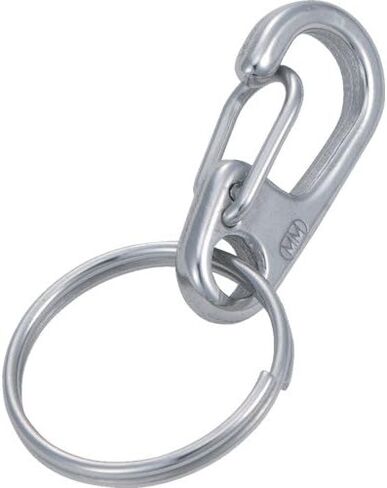 TRUSCO TMPW-0 Mini Clip with Double Ring, Stainless Steel, 0, Pack of 2 in Saudi Arabia