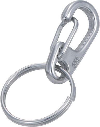 TRUSCO TMPW-0 Mini Clip with Double Ring, Stainless Steel, 0, Pack of 2 in Saudi Arabia