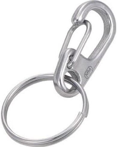 TRUSCO TMPW-0 Mini Clip with Double Ring, Stainless Steel, 0, Pack of 2 in Saudi Arabia