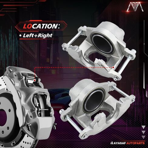 MAYASAF 184044+184043 Front Disc-Cliper for Chevy 1969-74 Nova/1969 Camaro ، 73-74 Buick Apollo ، 73-74 Olds Omega ، 71-74 Ventura in Saudi Arabia
