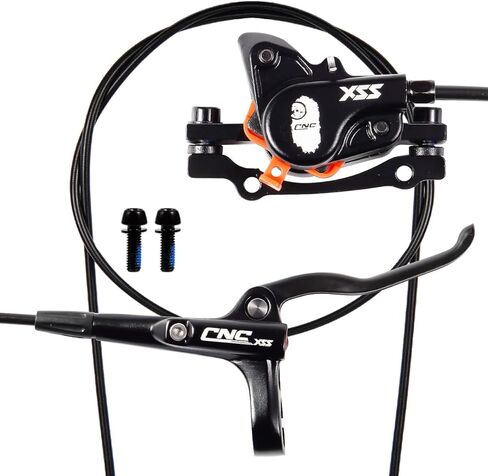 Chooee Mountain Bike Hydraulic Disc Brake ，MTB Hydraulic Disc Brake Set Right Front 800mm Left Rear 1450mm Hydraulic Brake，Black in Saudi Arabia