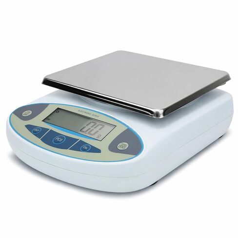 Oumefar Lab Scale, Accuracy 10kg 0.1g Electronic Balance Lab Analytical Digital Accurate Balance Portable Weighing Scale for Laboratory and Outdoor Use (US Plug) in Saudi Arabia