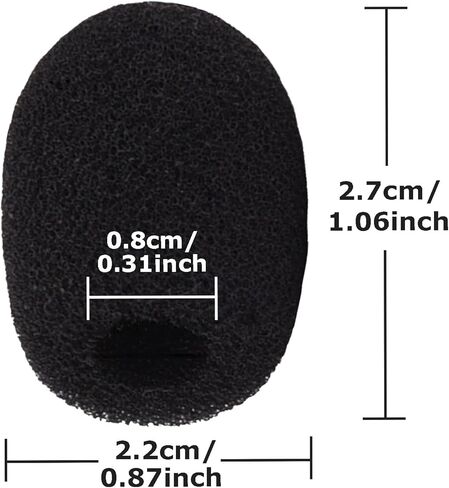 10 Pack Mini Lapel Headset Microphone Windscreen Foam Cover in Saudi Arabia