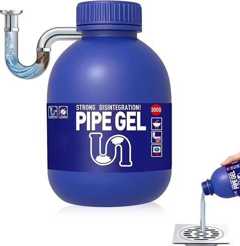 Pipe Bobo Drain Cleaner for Kitchen Sinks, Professional Drains Clog Remover, Powerful Pipes Dredging Agent for Kitchen Sinks, Shower Drains, Tubs, Dissolves Blockages, 300G/10.6OZ in Kuwait