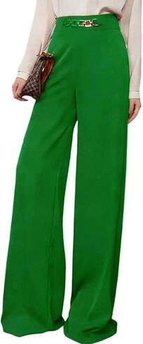 Wide Leg Dress Pants for Women High Waisted Straight Suit Pants Business Casual Slacks Office Work Going Out Trousers in Saudi Arabia