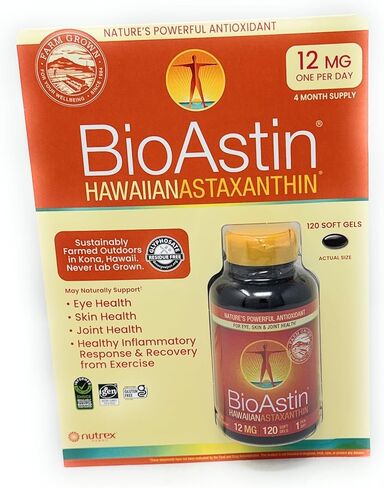 BioAstin هاوايان أستازانتين 12 ملغ، 120 كبسولة هلامية in Saudi Arabia