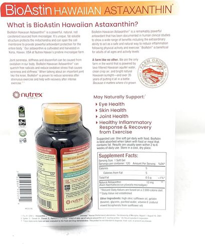 BioAstin هاوايان أستازانتين 12 ملغ، 120 كبسولة هلامية in Saudi Arabia