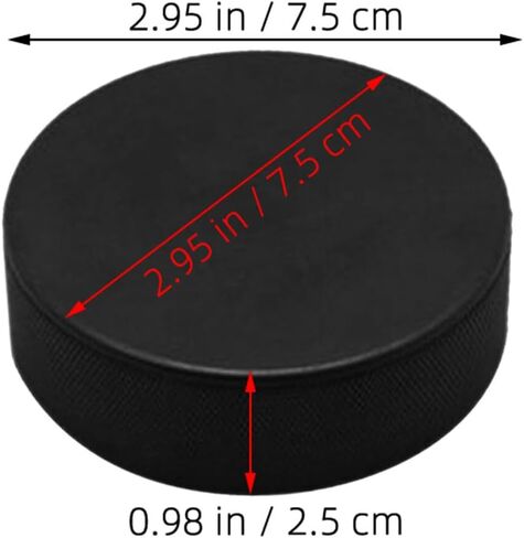 4pcs PVC Training Ice Hockey Pucks Black Practice Hockey Puck Set for Indoor and Outdoor Training Supplies in Kuwait