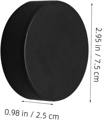 4pcs PVC Training Ice Hockey Pucks Black Practice Hockey Puck Set for Indoor and Outdoor Training Supplies in Kuwait