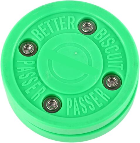 2 Pack Street Roller Hockey Pucks, Green Dryland Outdoor Roller Hockey Pucks for Practice, Off Ice Stickhandling & PassingPuck for Better Stick Handling in Kuwait