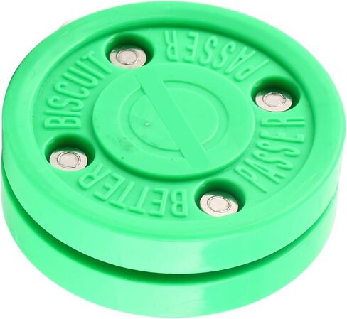 2 Pack Street Roller Hockey Pucks, Green Dryland Outdoor Roller Hockey Pucks for Practice, Off Ice Stickhandling & PassingPuck for Better Stick Handling in Kuwait