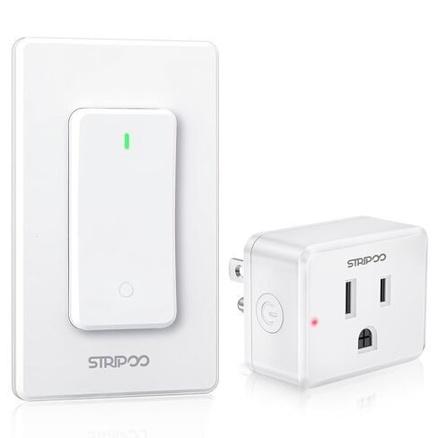 Garbage Disposal Wireless Switch, Buckle Design & Removable Remote Control Outlet, No Wiring Garbage Disposal Button Kit Wall Mounted, 300 ft, 15A 1500W, for Household Appliances in Saudi Arabia