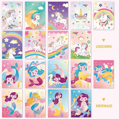 WERNNSAI Scratch Art Kit for Kids - 30 Pcs Magic Scratch Off Paper for Boys Dinosaur Space Theme Art Supplies Colorful Drawing Art Craft with Wooden Stylus Kids Party Christmas Gift in Kuwait