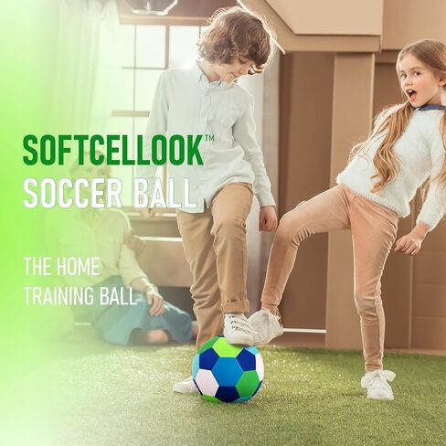 Indoor Soccer Ball Size 4 – Soft, Safe & Silent Sport Toy Ball for Indoor and Yard Play – Colorful Birthday, Soccer Gift & Easter Basket Stuffers for Toddlers, Kids, Boys & Girls Ages 3-5, 5-8, 8-12 in Saudi Arabia