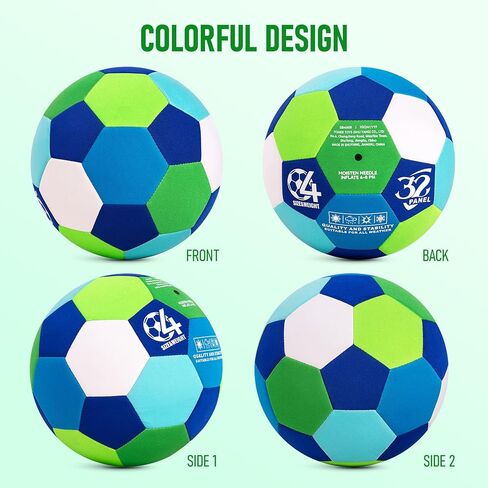 Indoor Soccer Ball Size 4 – Soft, Safe & Silent Sport Toy Ball for Indoor and Yard Play – Colorful Birthday, Soccer Gift & Easter Basket Stuffers for Toddlers, Kids, Boys & Girls Ages 3-5, 5-8, 8-12 in Saudi Arabia