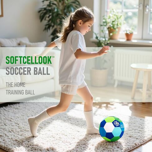 Indoor Soccer Ball Size 4 – Soft, Safe & Silent Sport Toy Ball for Indoor and Yard Play – Colorful Birthday, Soccer Gift & Easter Basket Stuffers for Toddlers, Kids, Boys & Girls Ages 3-5, 5-8, 8-12 in Saudi Arabia