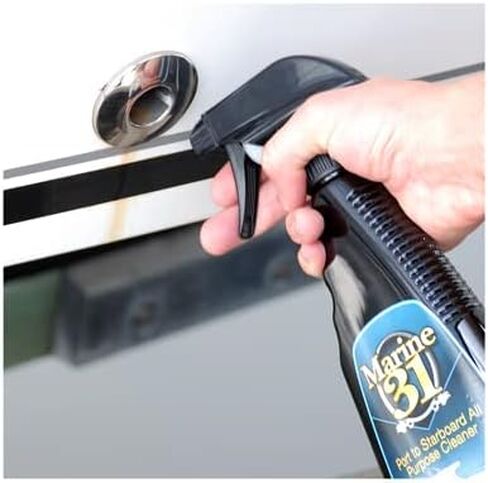 Marine 31 Port to Starboard All Purpose Cleaner | Multi-Surface Cleaner for Boats, Homes & More | Effective on Vinyl, Fabric, Rubber, Carpet & Upholstery | Concentrated Formula | M31-302-NEW | 128 Oz in Kuwait