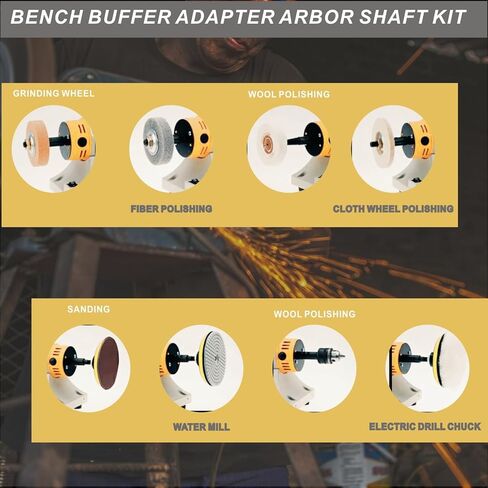 رمح أربور موسع 8 مم محرك أربور محول مقاعد البدلاء طاحونة تمديد رمح الخيوط رمح دعم عدة لتلميع ساندر تلميع طحن عجلة التلميع الدوارة in Kuwait