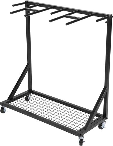 Tennis Racket Storage Organizer Holder Rack with Wheels Rolling Mobile Sports Equipment Cart for Gym Training in Saudi Arabia