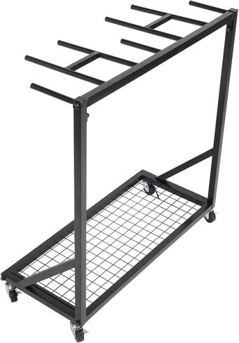 Tennis Racket Storage Organizer Holder Rack with Wheels Rolling Mobile Sports Equipment Cart for Gym Training in Saudi Arabia