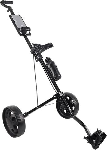 Asixxsix 2 Wheel Push Cart, Foldable Lightweight 88Lbs Load Bearing Trolley with Kettle for All Terrains in Saudi Arabia