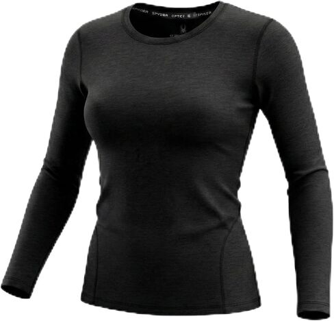 Spyder Women's Micro French Terry Long Sleeve Crew Neck Base Layer Thermal Top in Saudi Arabia