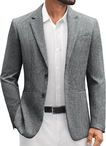 VSSJAVUN MENS Blazer Casual Sport Coats Slim Fit Two Button Lightweight Suct Jacket Jacket in Kuwait
