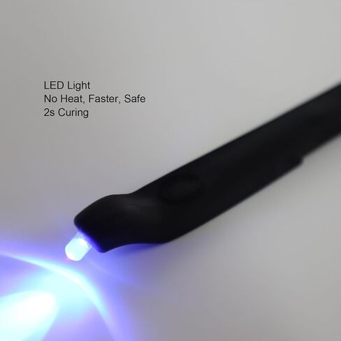 Cordless Lash Extension Lamp, Mini Quick Curing Tweezer Light for 5-10s Fast Set, Portable Handheld with USB Charging and Storage Box in Saudi Arabia
